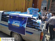 توزیع بسته‌های پروتینی رزمایش همدلی و احسان در زنجان