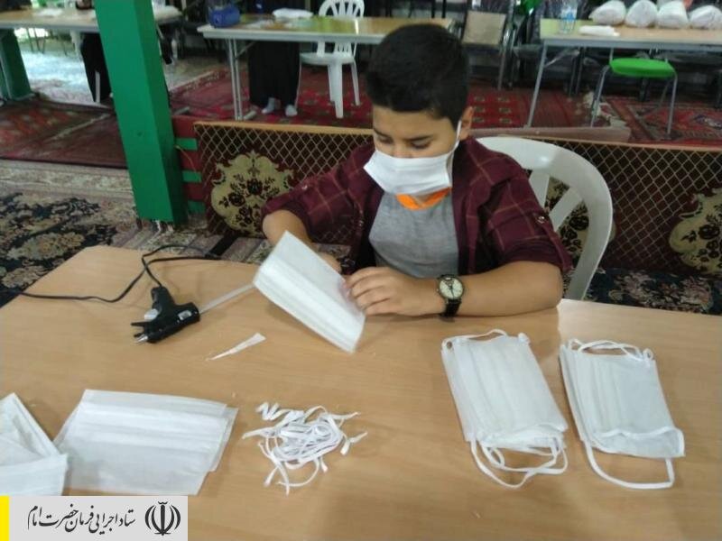 احیای کارخانه تولید ماسک در گلستان و تولید روزانه ۲۲۰ هزار ماسک در روز توسط ستاد اجرایی فرمان امام