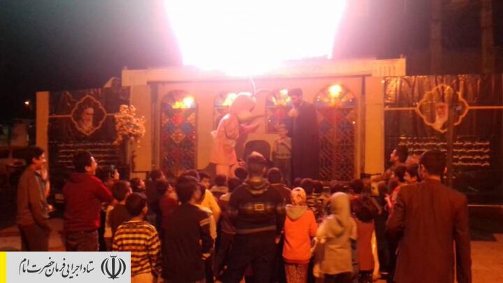 اجرای برنامه‌های شاد و فرهنگی برای کودکان سیل زده خوزستان
