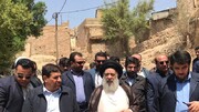 بازدید اولین مسئول کشوری از مناطق زلزله زده مسجدسلیمان