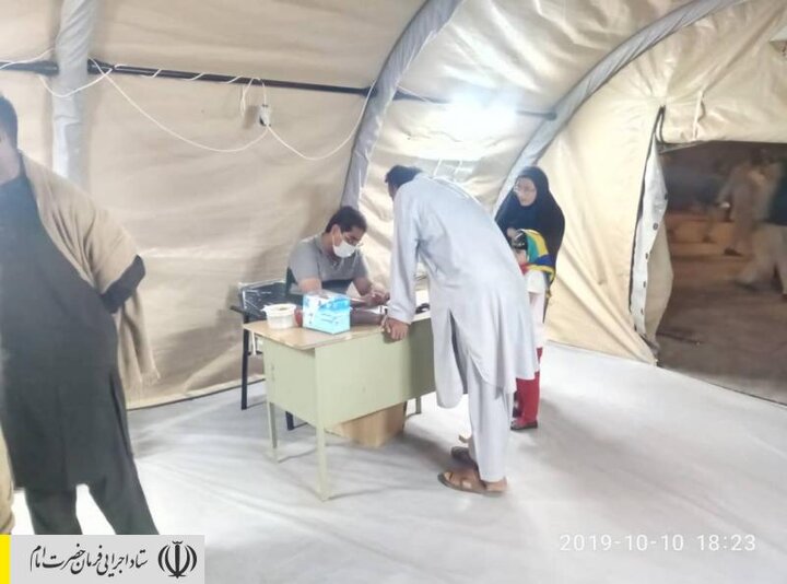 خدمات سلامت موکب ستاد اجرایی فرمان امام در مرز میرجاوه