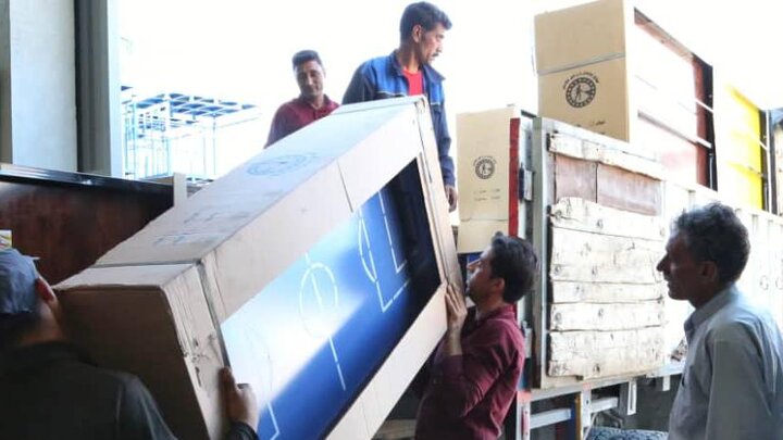 ارسال دومین محموله لوازم ورزشی اهدایی ستاد اجرایی فرمان حضرت امام (ره) به ۱۶ استان کشور