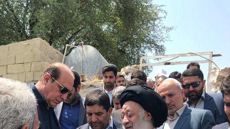 بازدید اولین مسئول کشوری از مناطق زلزله زده مسجدسلیمان