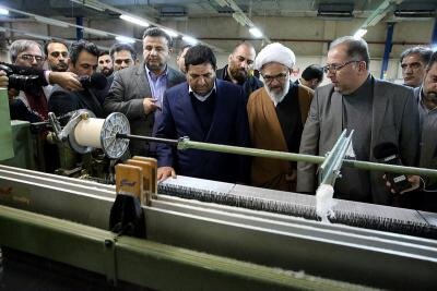 مراسم احیای کارخانه نساجی قائمشهر