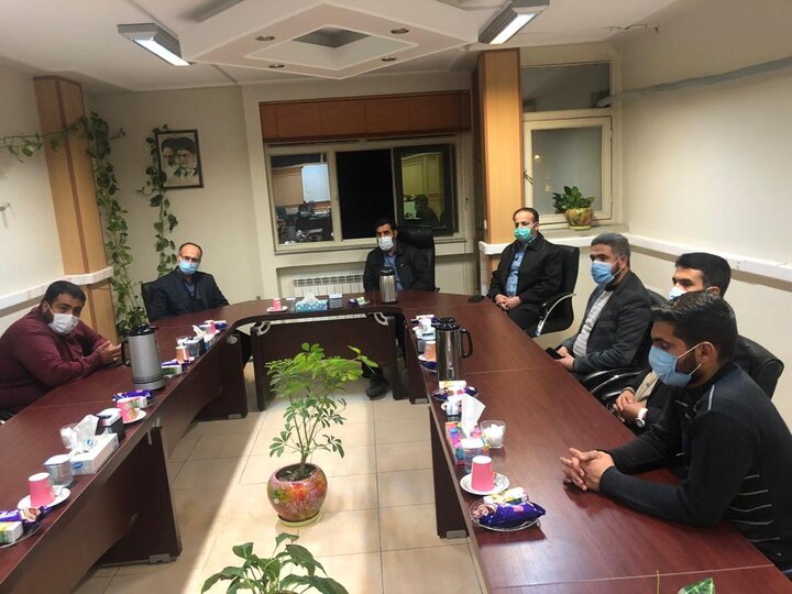 جلسه با مدیر فوریت های امدادی بنیاد احسان با مدیر کل بحران استان فارس