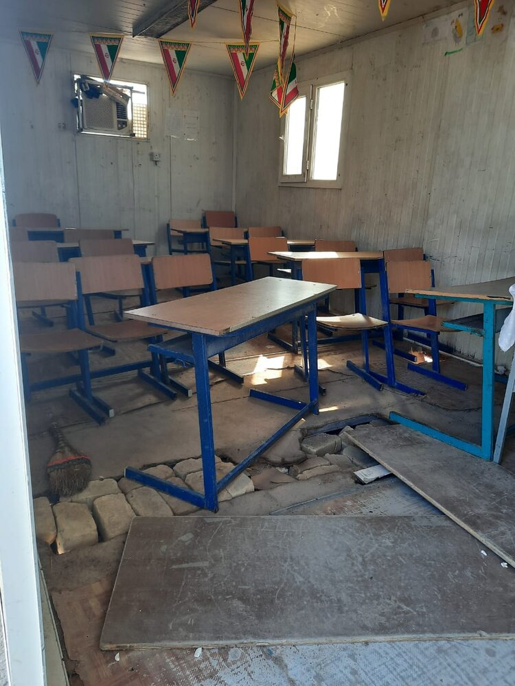 ساخت مدرسه سه کلاسه توسط بنیاد برکت در روستای محروم دولت آباد