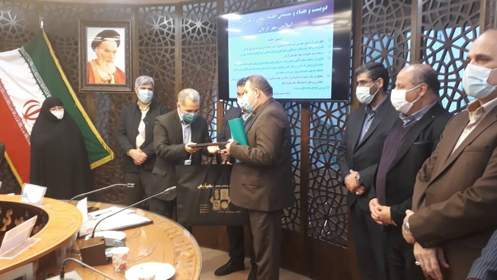 تقدیر از خدمات ستاد اجرایی در کلان شهر گرگان توسط شهردار و شورای شهر