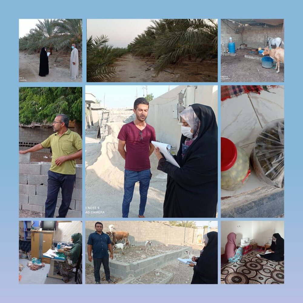 گزارش فعالیت تسهیلگران در روستاهای هدف شهر عسلویه
