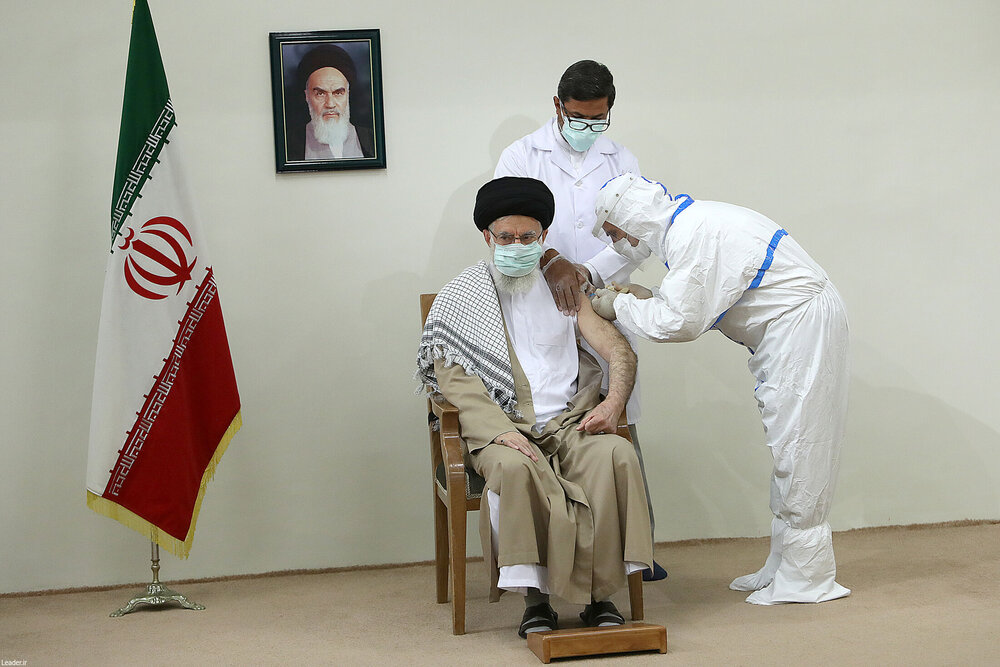 تزریق دوز دوم واکسن کوو ایران برکت به رهبر انقلاب