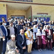 افتتاح مدرسه 6 کلاسه بنیاد برکت شهید مصطفی خمینی (ره) جاورده با حضور مدیرعامل بنیاد برکت کشور