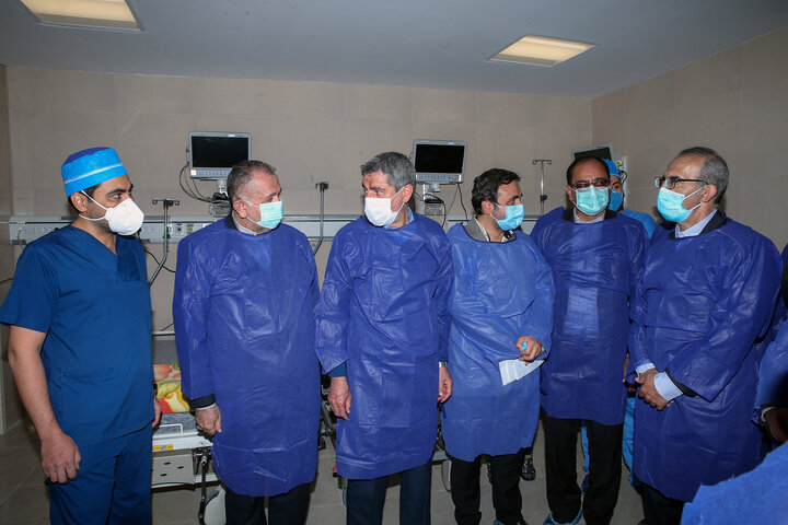 افتتاح بیمارستان شهدای سلامت نی ریز