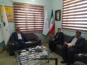 جلسه با شهردار بوشهر در محل اداره کل ستاد اجرایی فرمان امام ره