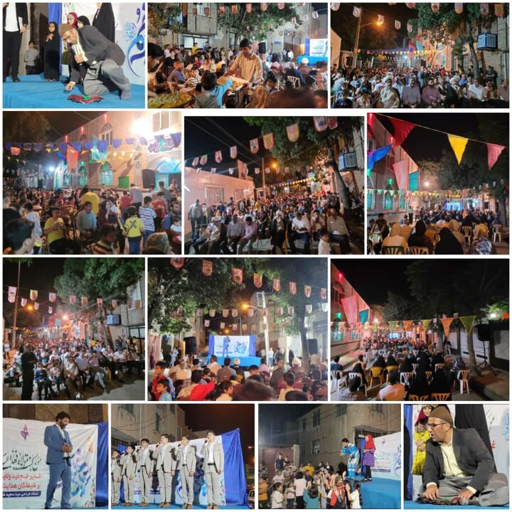 به همت خانه احسان محله 8 متری ولیعصر، هرشب در یک نقطه از محله جشن دهه ولایت و امامت برگزار میگردد.