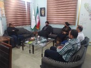جلسه با رییس دانشگاه پیام نور و مسول دفتر نمایندگی رهبری در دانشگاه فرهنگیان بوشهر و هیات همراه