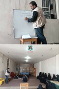 کارگاه آموزش اشتغال زایی توسط بنیاد برکت ستاد اجرایی فرمان حضرت امام(ره) در اردوی چله نوکری و خدمت شهر بوشکان-دشتستان