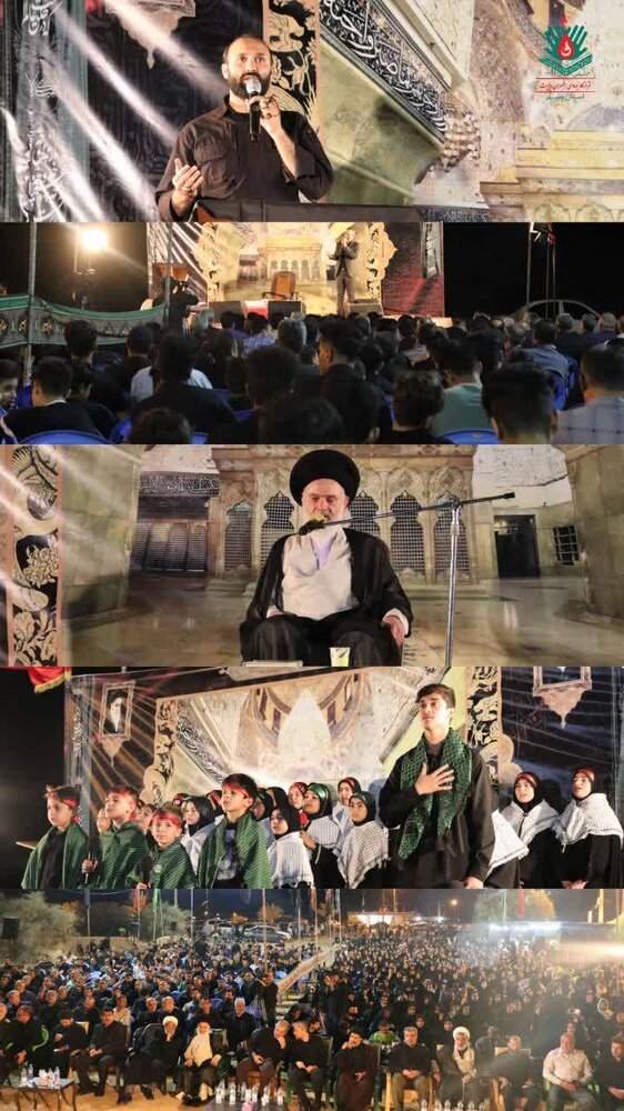 چله نوکری و خدمت در شهر بوشکان با حضور حضرت آیت الله حسینی بوشهری 