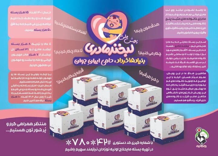 هدایای حمایتی بنیاد ۱۵ خرداد به سه قلوی های سیاهدشتی فاروج رسید