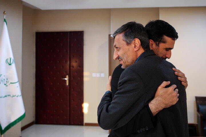 دیدار علی‌محمد قادری رئیس سازمان بهزیستی کشور با سید پرویز فتاح رئیس ستاد اجرایی فرمان امام