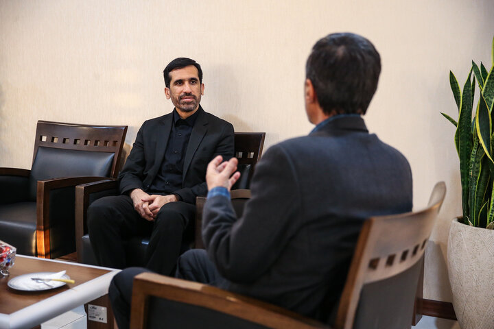 دیدار علی‌محمد قادری رئیس سازمان بهزیستی کشور با سید پرویز فتاح رئیس ستاد اجرایی فرمان امام