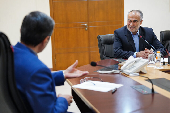 دیدار اکبر پولادی نماینده مردم لنجان در مجلس شورای اسلامی با رئیس ستاد اجرایی فرمان امام  