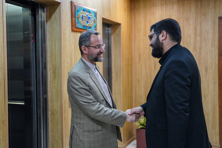 دیدار حسن حسن نتاج صلح دار نماینده مردم بابل در مجلس شورای اسلامی با رئیس ستاد اجرایی فرمان امام