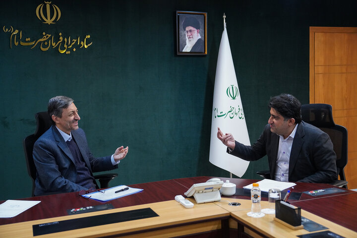 دیدار امیرحسین نظری نماینده مردم رامهرمز و رامشیر در مجلس شورای اسلامی با رئیس ستاد اجرایی فرمان امام 