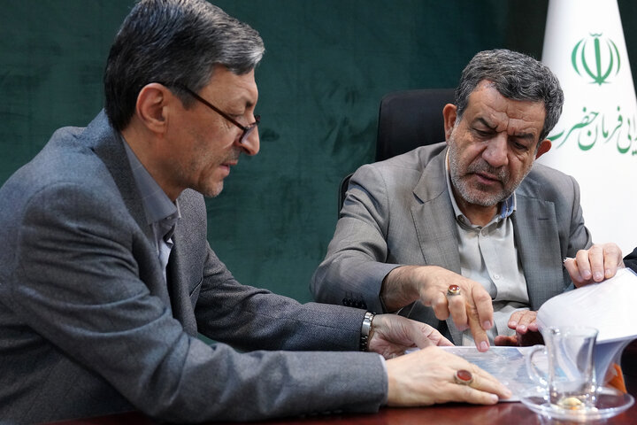 دیدار رضا تقی‌پور نماینده مردم تهران، ری، شمیرانات، اسلامشهر و پردیس در مجلس شورای اسلامی با رئیس ستاد اجرایی فرمان امام