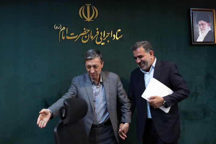 دیدار علی بابایی کارنامی نماینده مردم ساری و میاندورود در مجلس شورای اسلامی با رئیس ستاد اجرایی فرمان امام