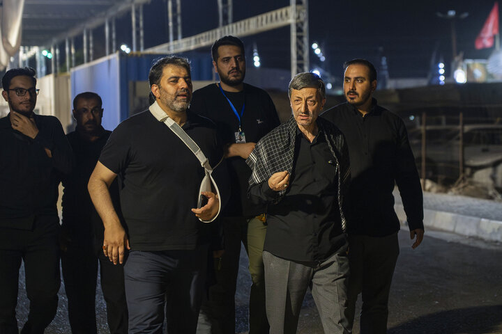 بازدید فتاح از خدمت‌رسانی بیمارستان سیار برکت در طریق الحسین