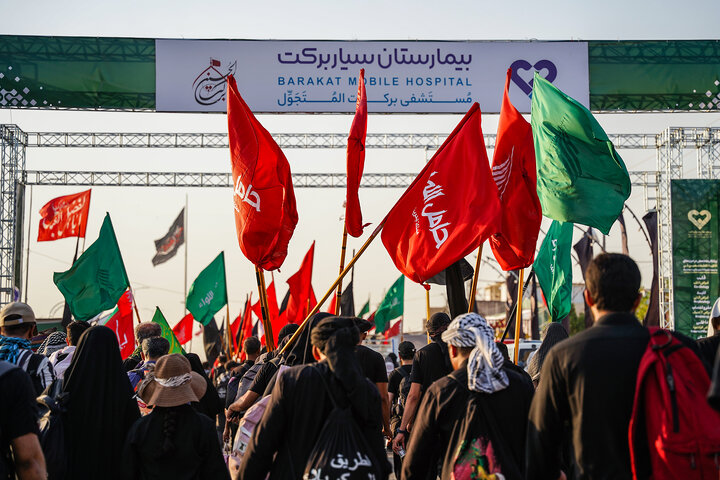 بازدید فتاح از خدمت‌رسانی بیمارستان سیار برکت در طریق الحسین