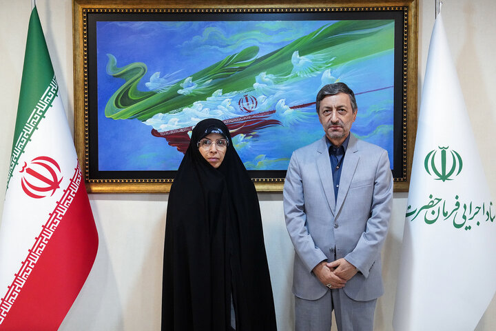 دیدار عالیه زمانی کیاسری نماینده مردم ساری در مجلس شورای اسلامی با رئیس ستاد اجرایی فرمان امام