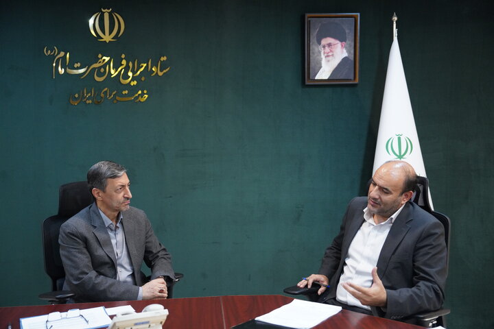 دیدار علیرضا نثاری نماینده مردم نهاوند در مجلس شورای اسلامی با رئیس ستاد اجرایی فرمان امام