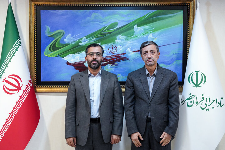 دیدار عباس گودرزی نماینده مردم بروجرد در مجلس شورای اسلامی با رئیس ستاد اجرایی فرمان امام