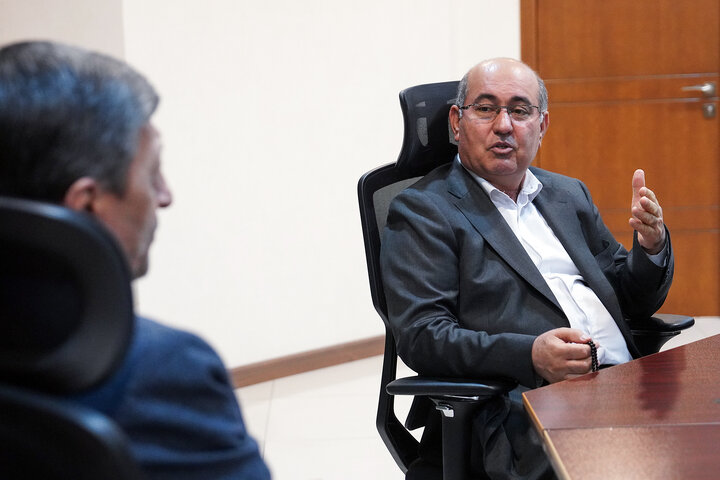 دیدار غلامرضا دهقان ناصرآبادی نماینده مردم کازرون در مجلس شورای اسلامی با رئیس ستاد اجرایی فرمان امام