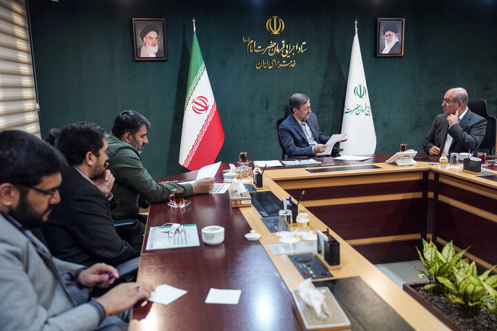 دیدار غلامرضا دهقان ناصرآبادی نماینده مردم کازرون در مجلس شورای اسلامی با رئیس ستاد اجرایی فرمان امام