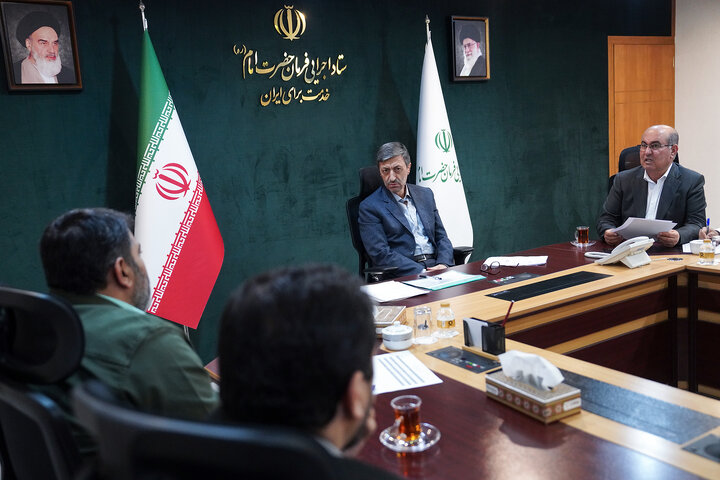 دیدار غلامرضا دهقان ناصرآبادی نماینده مردم کازرون در مجلس شورای اسلامی با رئیس ستاد اجرایی فرمان امام