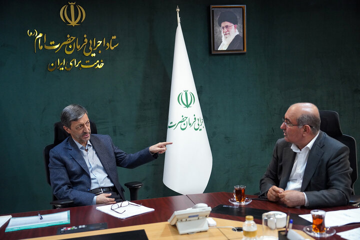 دیدار غلامرضا دهقان ناصرآبادی نماینده مردم کازرون در مجلس شورای اسلامی با رئیس ستاد اجرایی فرمان امام