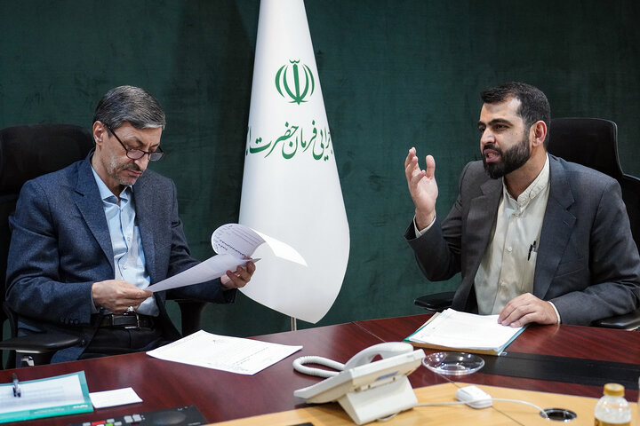 دیدار روح‌الله نجابت نماینده مردم شیراز در مجلس شورای اسلامی با رئیس ستاد اجرایی فرمان امام