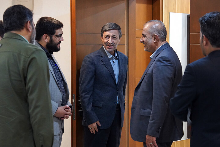 دیدار محمد جواد عسکری نماینده مردم داراب و زرین‌دشت در مجلس شورای اسلامی با رئیس ستاد اجرایی فرمان امام