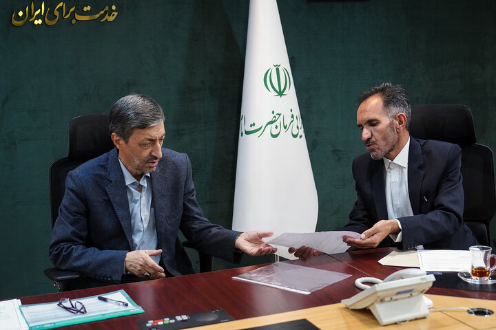 دیدار محمد بیات نماینده مردم خمین در مجلس شورای اسلامی با رئیس ستاد اجرایی فرمان امام