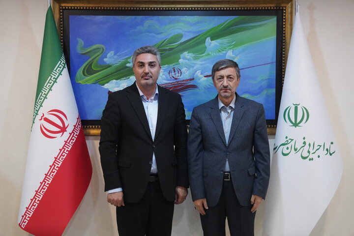 دیدار حاکم ممکان نماینده مردم ارومیه در مجلس شورای اسلامی با رئیس ستاد اجرایی فرمان امام