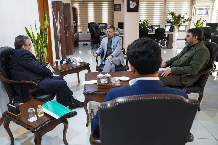 دیدار محمدجواد کولیوند استاندار سمنان با سید پرویز فتاح رئیس ستاد اجرایی فرمان امام