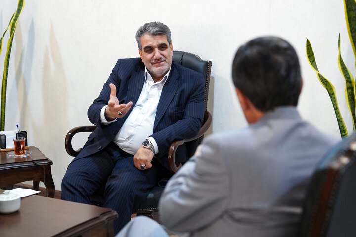 دیدار محمدجواد کولیوند استاندار سمنان با سید پرویز فتاح رئیس ستاد اجرایی فرمان امام