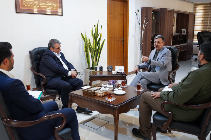 دیدار محمدجواد کولیوند استاندار سمنان با سید پرویز فتاح رئیس ستاد اجرایی فرمان امام