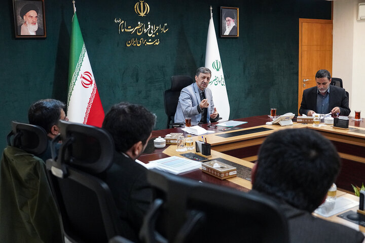 دیدار مصطفی طاهری نماینده مردم زنجان و طارم در مجلس شورای اسلامی با رئیس ستاد اجرایی فرمان امام