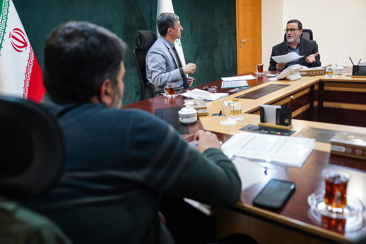 دیدار مصطفی طاهری نماینده مردم زنجان و طارم در مجلس شورای اسلامی با رئیس ستاد اجرایی فرمان امام