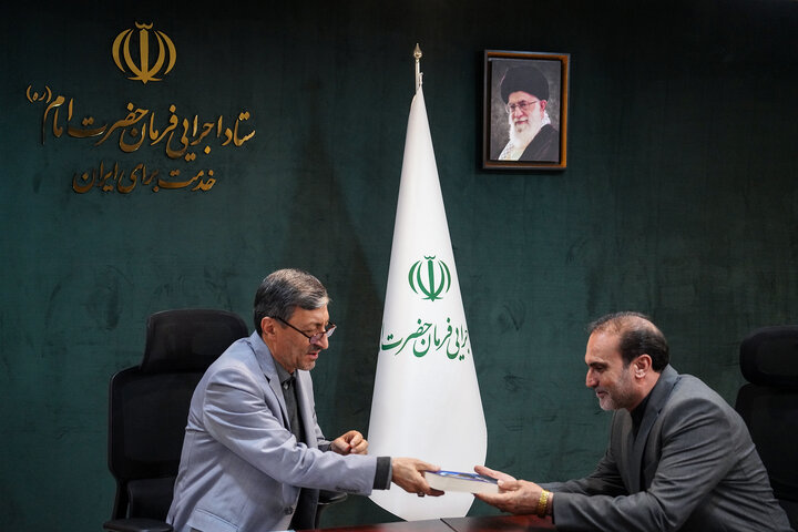 دیدار حبیب قاسمی نماینده مردم شهرضا و دهاقان در مجلس شورای اسلامی با رئیس ستاد اجرایی فرمان امام