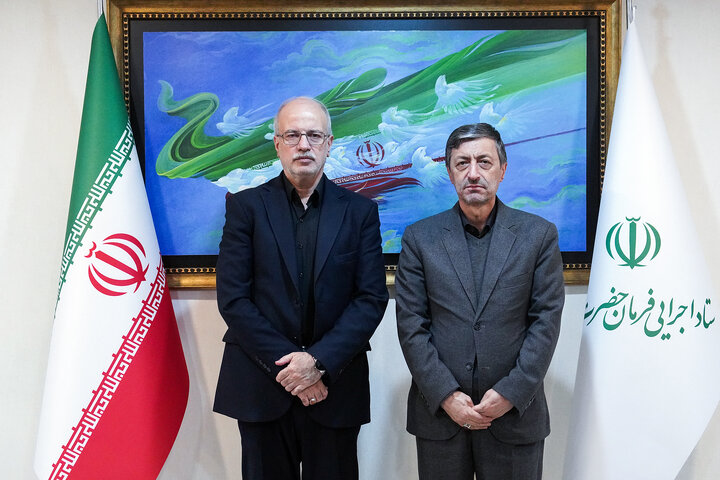 دیدار حسین محمدزاده نماینده مردم درگز در مجلس شورای اسلامی با رئیس ستاد اجرایی فرمان امام 