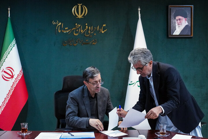 دیدار محمد انور بجارزهی نماینده مردم چابهار و نیکشهر در مجلس شورای اسلامی با رئیس ستاد اجرایی فرمان امام