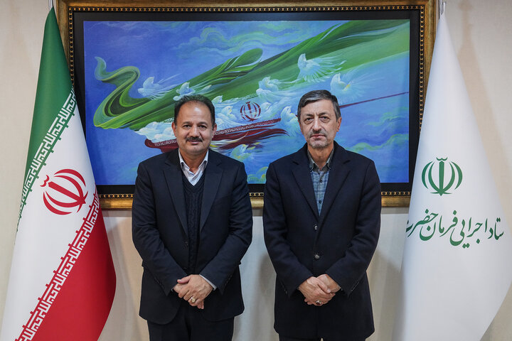 دیدار حسنعلی محمدی نماینده مردم فسا در مجلس شورای اسلامی با رئیس ستاد اجرایی فرمان امام